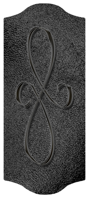 DARAY-C-601-BK-SH-BK Black Scroll Shimmer Black